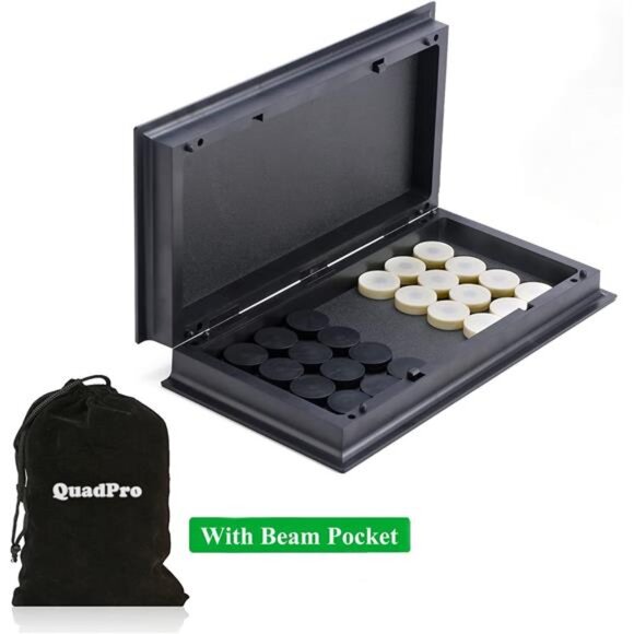 Magnetic Travel Checkers Board Game Set with Folding Board Family - Picture 3 of 8